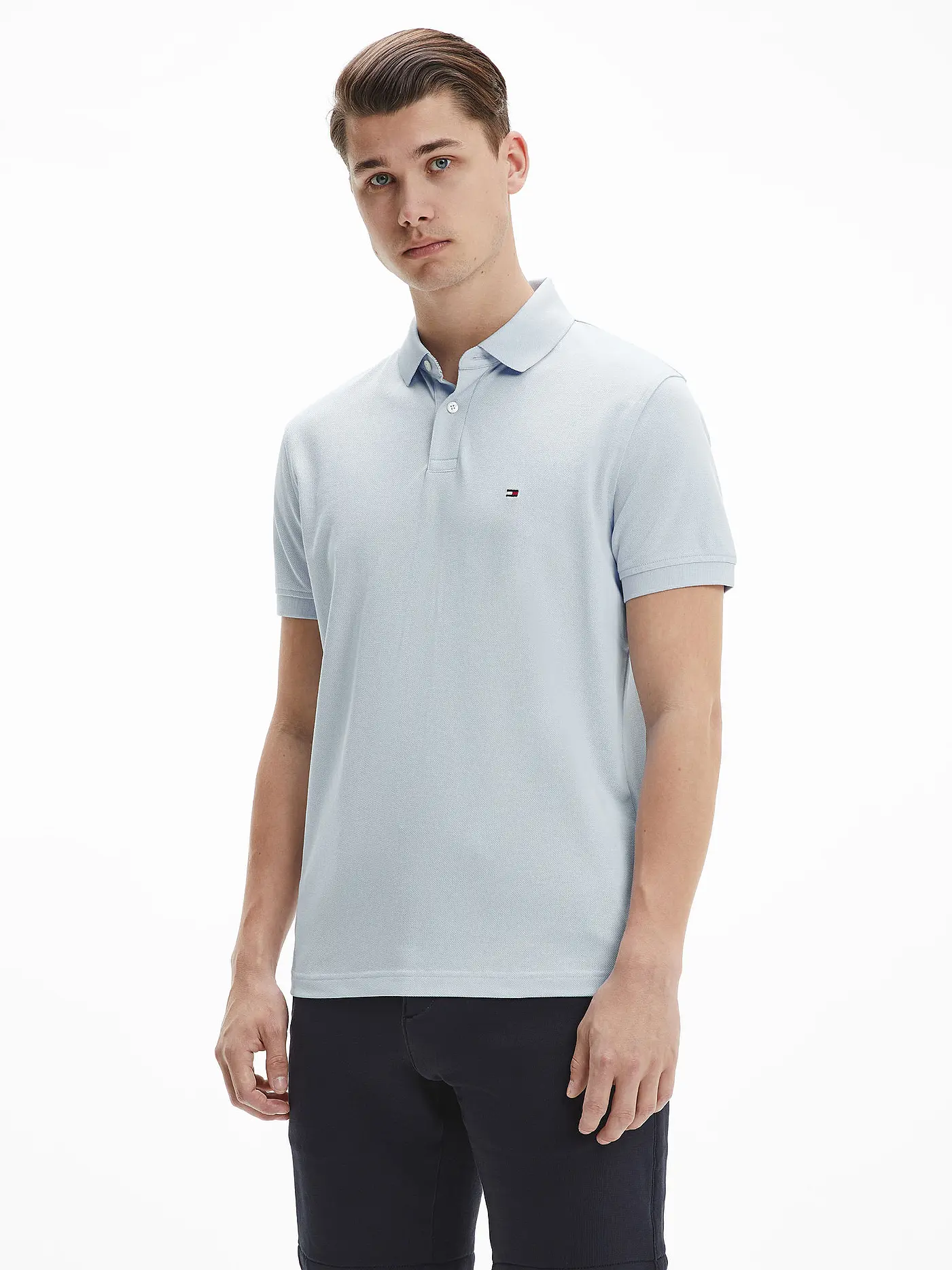 TOMMY HILFIGER | Poloshirt Regular Fit | hellblau